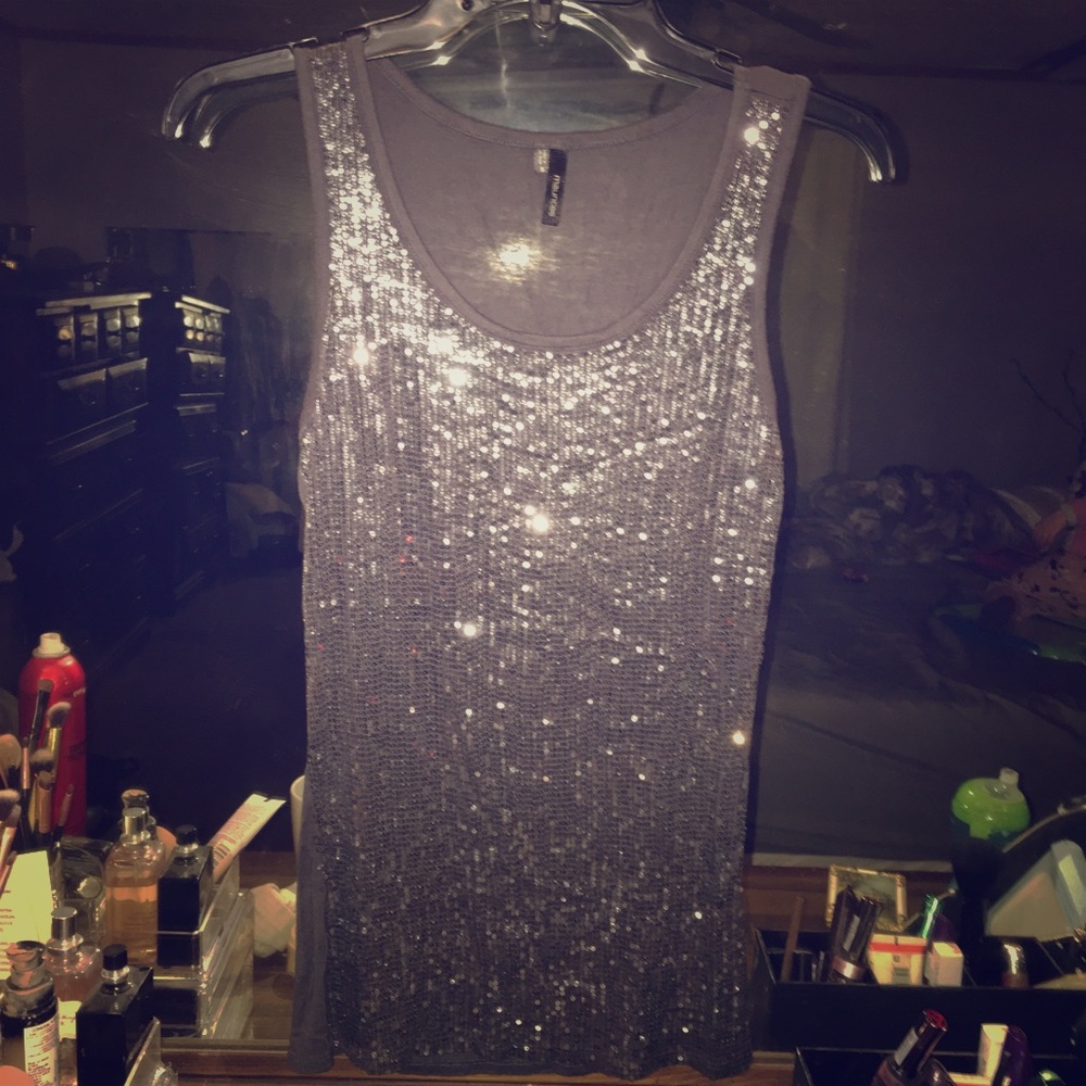 Sequin tank top